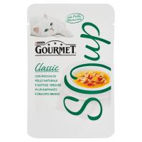 PURINA GOURMET Soup Gatto Delicato brodo con pollo naturale, guarnito con verdure