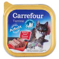 Carrefour Adult Terrine ricca di manzo per gatti