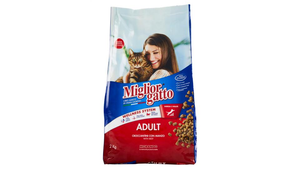 Migliorgatto Adult Croccantini con Manzo