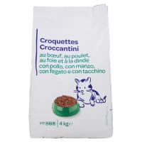 Croccantini con pollo. con manzo, con fegato e con tacchino per gatti