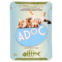 Adoc Pollo con fegatini busta gatto