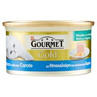 PURINA GOURMET Gold Gatto Mousse con Verdure con Merluzzo e delicate Carote lattina
