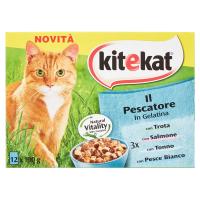 kitekat il Pescatore in Gelatina con Trota, Salmone, Tonno, Pesce Bianco