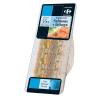 Sandwich farciti con salmone e uova 