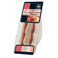 Sandwiches farciti con Provola Affumicata, Speck e Carote in salamoia 