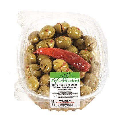 Olive Nocellara Etnea Schiacciate Condite