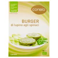 ConBìo Burger di lupino agli spinaci