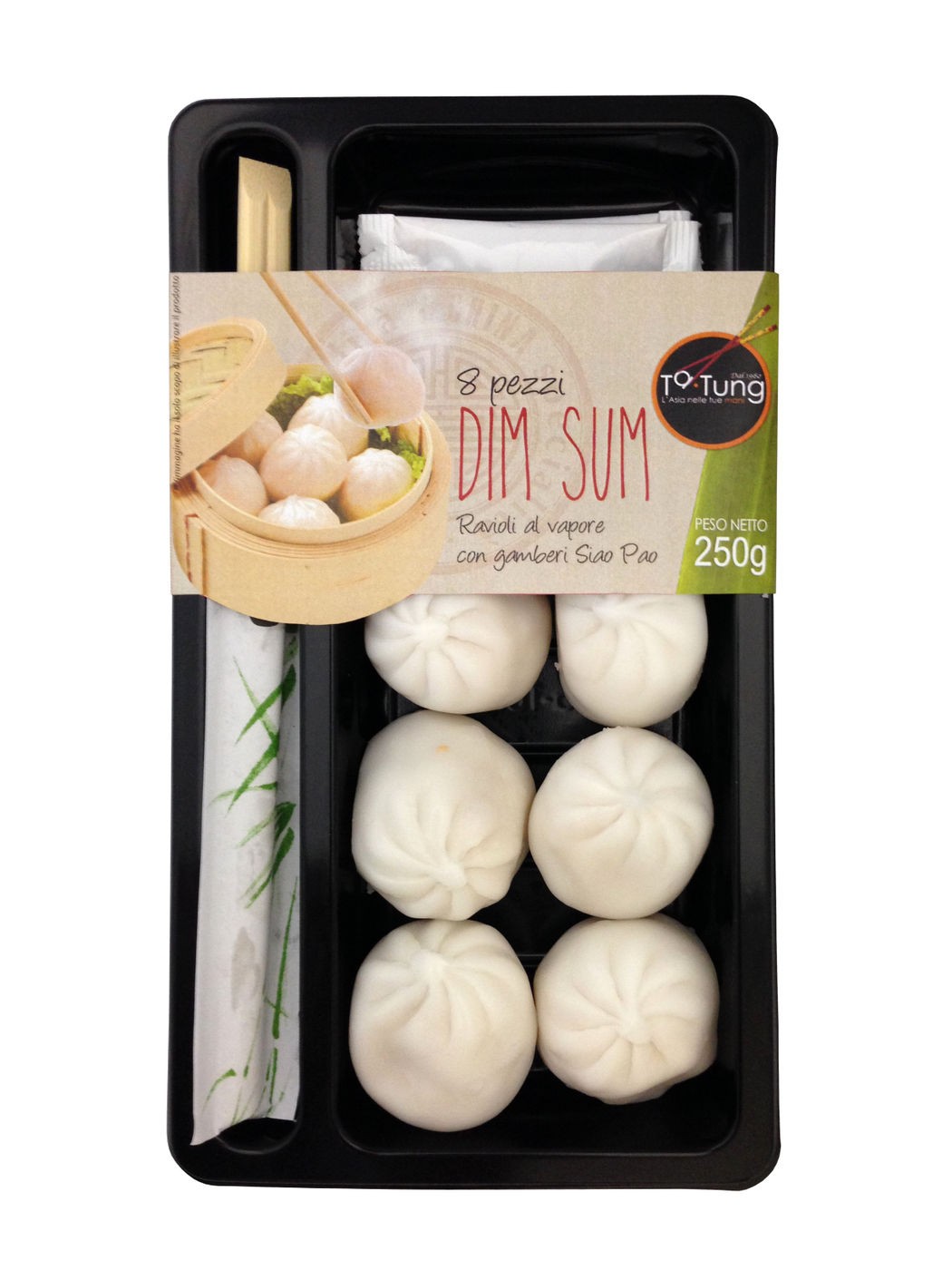 RAVIOLI AL VAPORE SIAO PAO CON GAMBERI