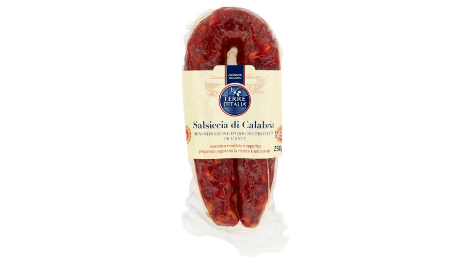 Terre d'Italia Salsiccia di Calabria DOP Piccante