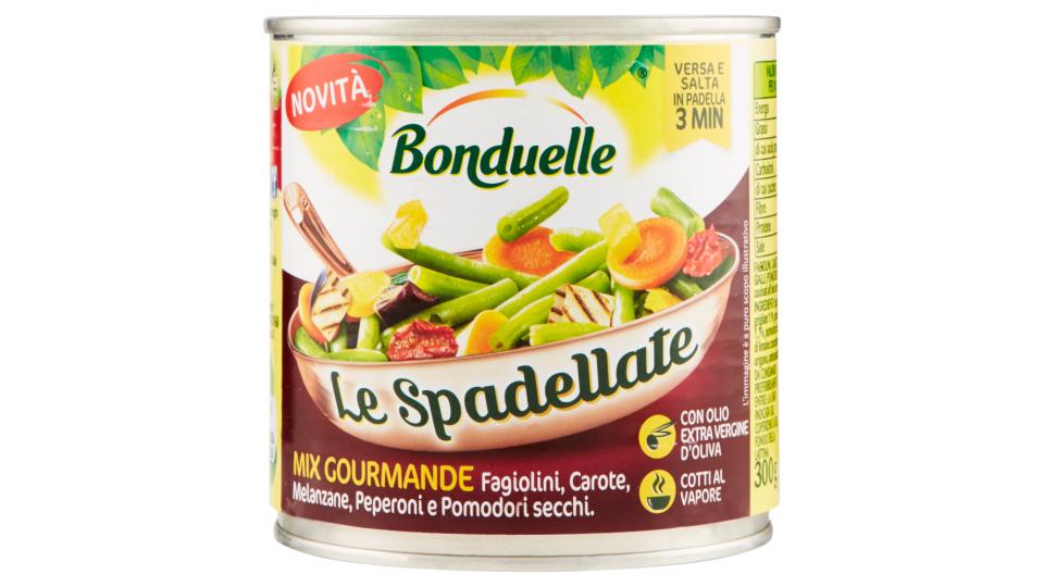 Bonduelle Le Spadellate Mix Gourmande Fagiolini, Carote, Melanzane, Peperoni e Pomodori secchi