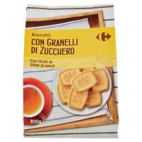 Carrefour Ore 8 Biscotti con Granelli di Zucchero