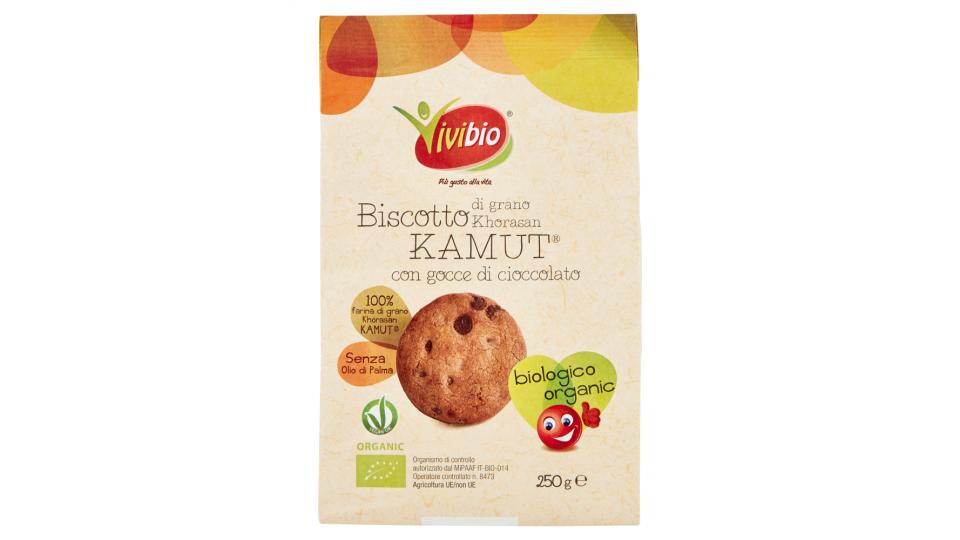 Vivibio Biscotto di grano Khorasan Kamut con gocce di cioccolato