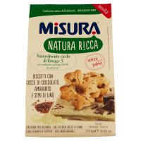 Misura Natura Ricca Biscotti con Gocce di Cioccolato, Amaranto e Semi di Lino