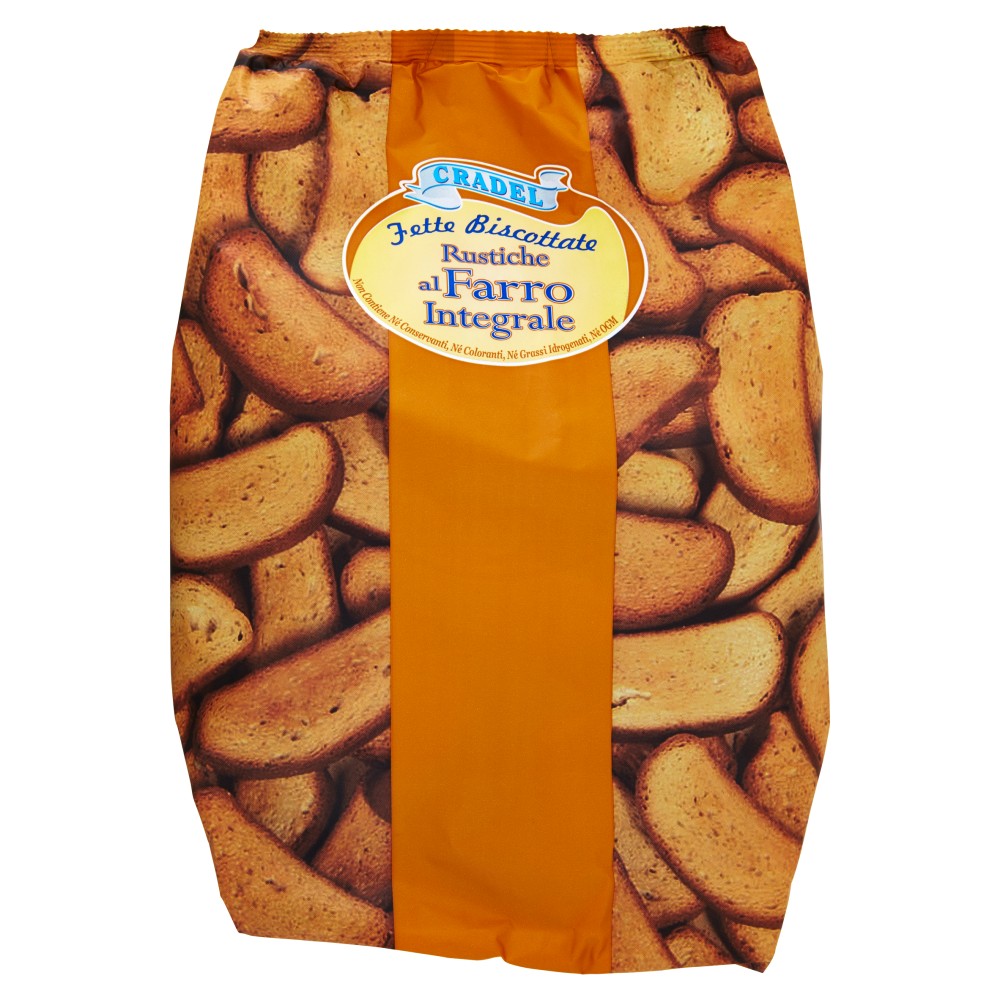 Cradel Fette Biscottate Rustiche al Farro Integrale