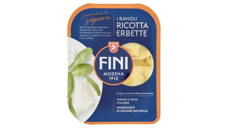 Fini i granripieni di sapore i Ravioli Ricotta Erbette