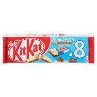 NESTLÉ KITKAT FAMILY COOKIES&CREAM Wafer ricoperto di cioccolato al latte e bianco 8 snack da