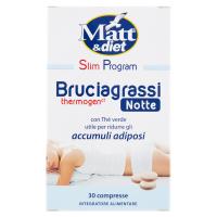 Matt&diet Slim Program Bruciagrassi thermogen Notte 30 compresse