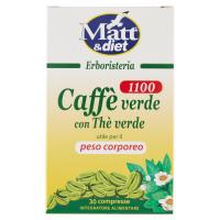 Matt&diet Erboristeria Caffè verde con Thè verde 1100 30 compresse