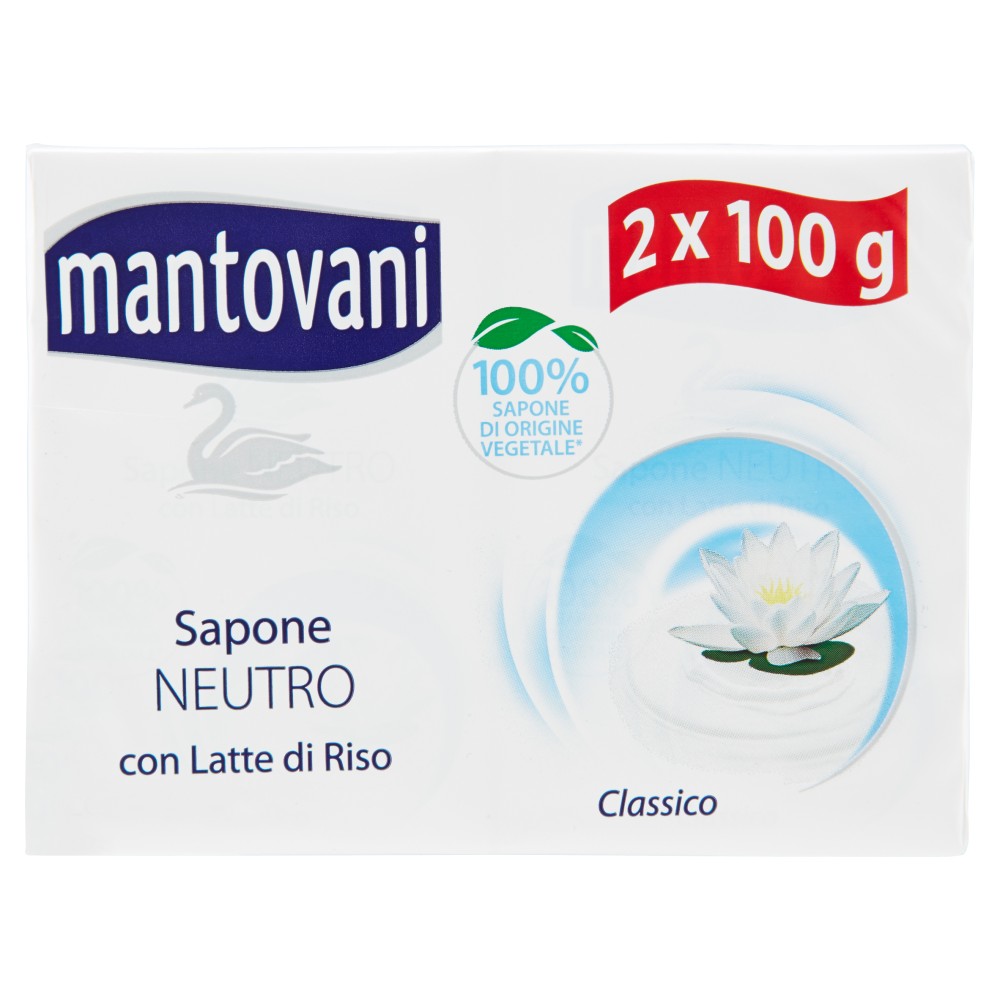 Mantovani Sapone Neutro Classico con Latte di Riso