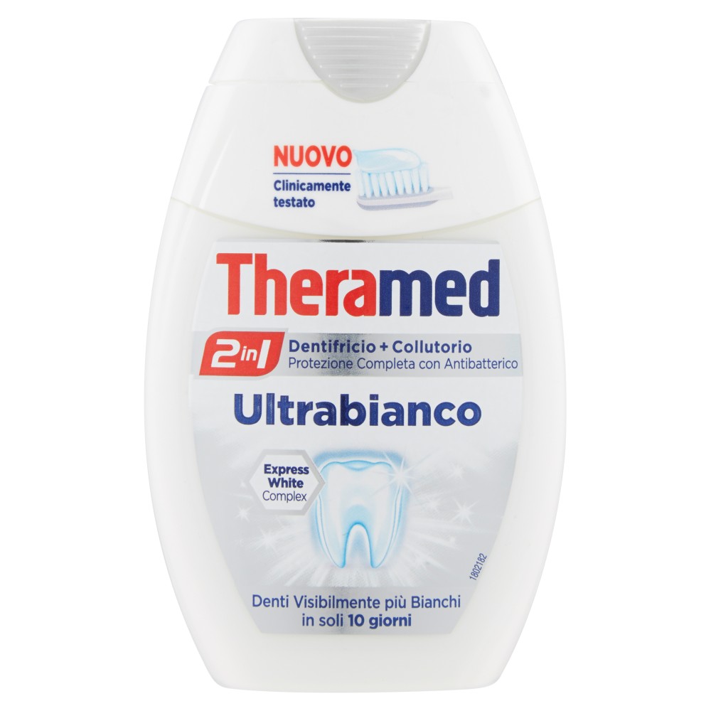 Theramed 2in1 Dentifricio+collutorio ultrabianco
