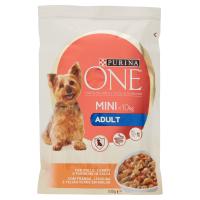 PURINA ONE MINI<10kg Cane Adult Bocconcini in Salsa con Pollo, Carote e Fagiolini Busta