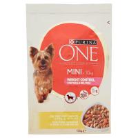 PURINA ONE MINI<10kg Cane Controllo del Peso Bocconcini in Salsa con Tacchino Busta