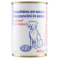 Bocconcini in salsa con manzo per cani