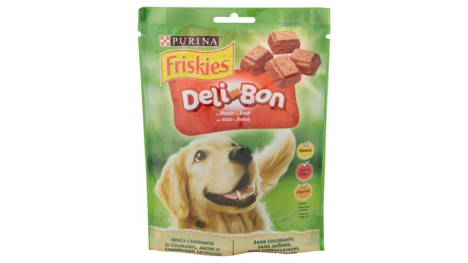 PURINA FRISKIES Delibon Snack Cane deliziosi bocconcini con manzo busta