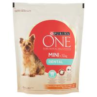 PURINA ONE MINI<10kg Cane Crocchette Dental Ricco in Pollo con Riso Sacco