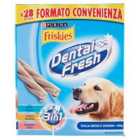PURINA FRISKIES Dental Fresh 3in1 Snack Cane taglia media e grande 4 buste da 7 sticks
