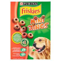 PURINA FRISKIES Cane Biscotti Mini rings con l'aggiunta di manzo, pollo e coniglio* scatola