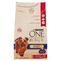 PURINA ONE My Dog Is… Crocchette Cane Adult per cani 1-10kg Ricco in Manzo con Riso sacco