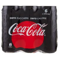 Coca-Cola Zero Zuccheri Zero calorie lattina 330 ml Confezione da