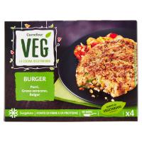 Carrefour Veg Burger Porri, Grano saraceno, Bulgur Surgelato