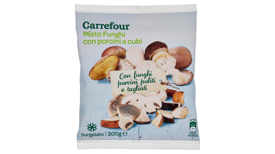 Carrefour Misto Funghi porcini a cubi Surgelato
