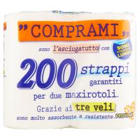 Comprami asciugatutto 2 rotoli 3 veli