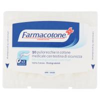 Farmacotone puliorecchie in cotone medicale con testina di sicurezza