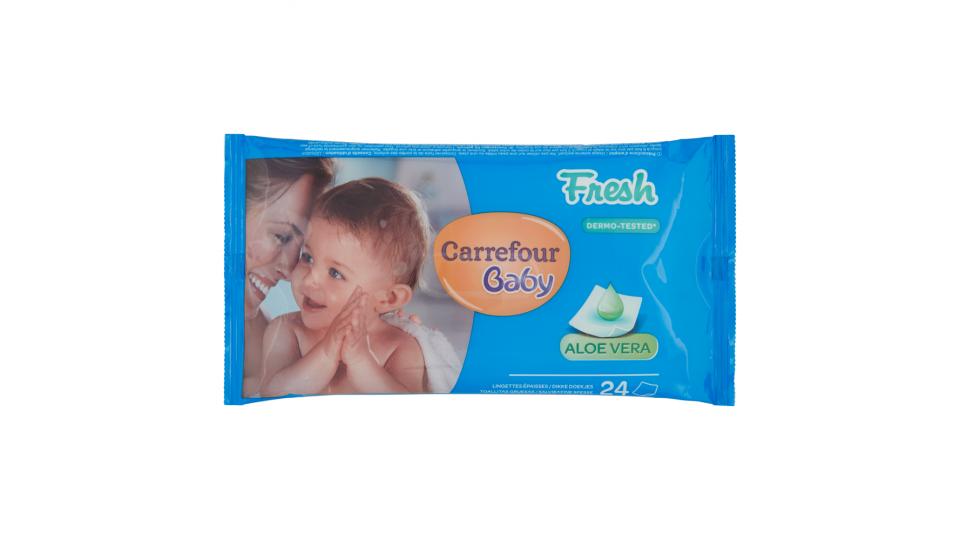 Carrefour Baby Salviettine Spesse Fresh Aloe Vera
