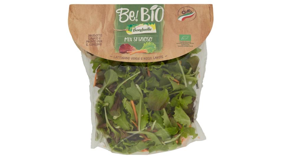 Bonduelle Be!Bio Mix Sfizioso Lattughino Verde e Rosso, Carote