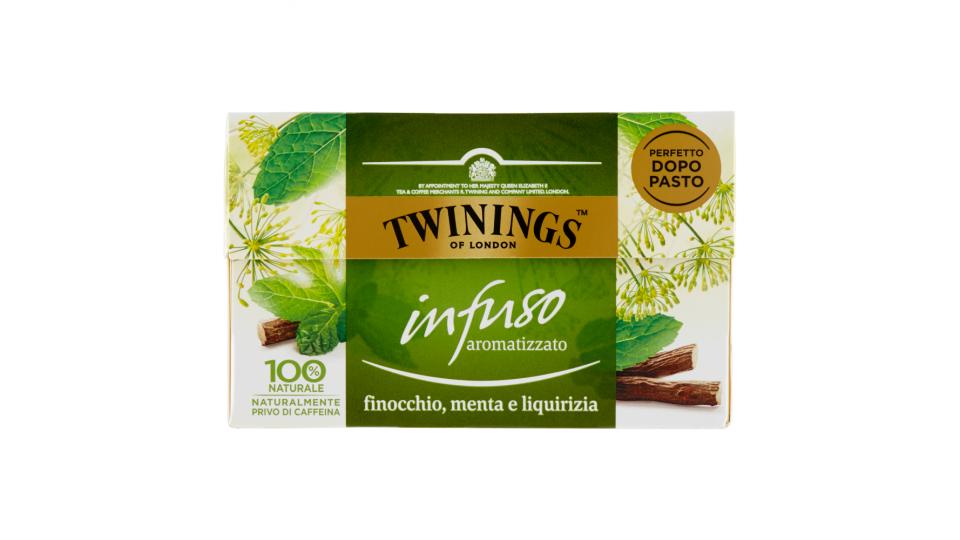 Twinings Infuso Aromatizzato Finocchio, Menta e Liquirizia