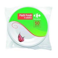 Carrefour Piatti Fondi in Plastica