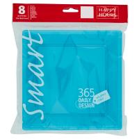8 Piatti Square Med Smart 18x18x2,6 cm Turquoise