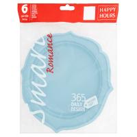 6 Piatti Smart Romance Ø20 cm Blu Del