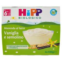 HiPP Biologico Merenda al latte Vaniglia e semolino
