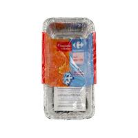 Carrefour vaschette in alluminio con coperchi 2 porzioni