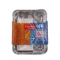 Carrefour vaschette in alluminio con coperchi 4-5 porzioni
