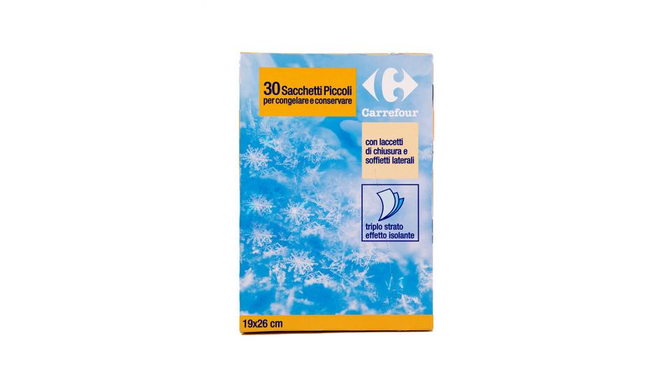 Carrefour Sacchetti Piccoli per congelare e conservare (30 pezzi