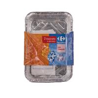 Carrefour vaschette in alluminio con coperchi 6-7 porzioni
