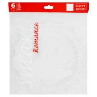 6 Piatti Smart Romance Ø26 cm White