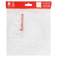 6 Piatti Smart Romance Ø20 cm White